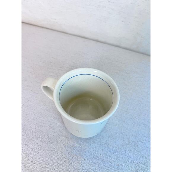 Hand-Painted Iris‎ Mug | Studio Pottery Coffee Cup | Floral Ceramic Drinkware - Picture 7 of 8